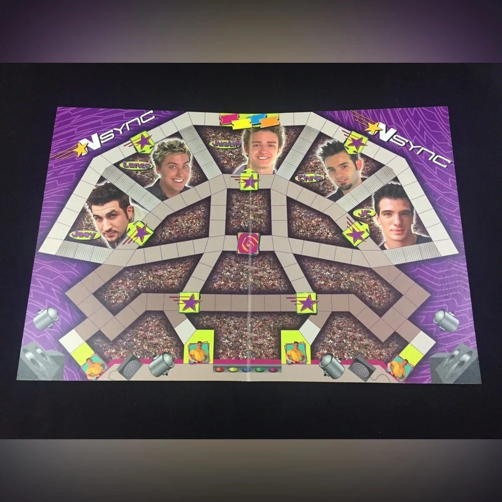 NSYNC Backstage Pass Board Game by Patch Boy Band Trivia 